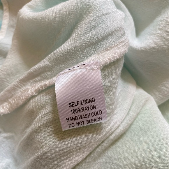 Cotton Candy Tie Dye Blue Green Cut Out Summer Mini Dress Size Medium - Picture 15 of 16